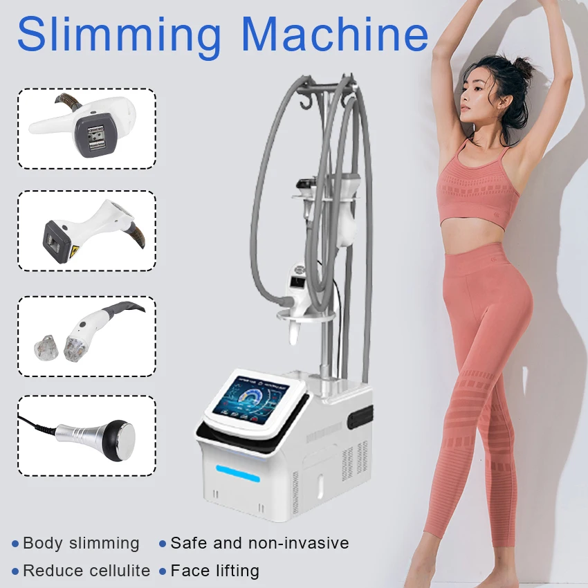 V8 Vacuum Roller Slimming Machine Portable 4 IN 1 Body Shaping Fat Cellulite Remover Weight Loss Machine