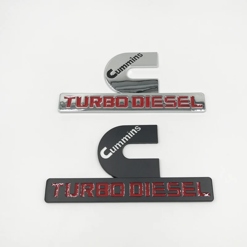 

Cummins Turbo Diesel Emblems Badges Output Nameplate Replacement Sticker For MOPAR Dodge RAM 2500 3500 Fender Emblem Car Styling