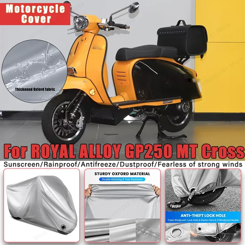 

For ROYAL ALLOY GP250 MT Cross No Ear Motorcycle Cover - Outdoor Full Body Protection, Waterproof Dustproof Sunscreen Accessory