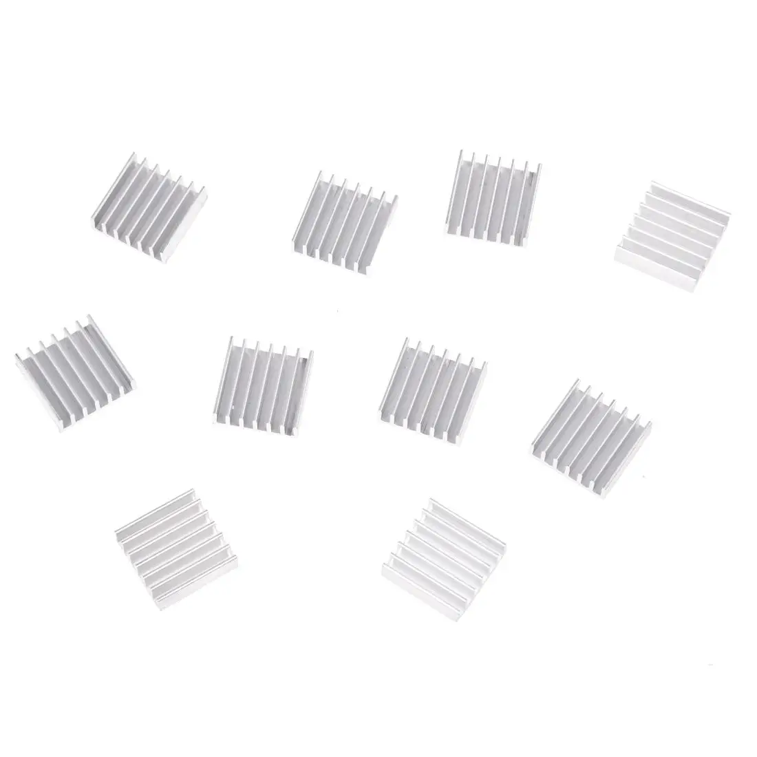 10 Pcs 20mm x 20mm x 6mm Aluminum Heatsink for IC MOSFET SCR