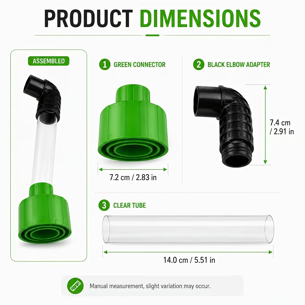 Universal AC Drain Line Unclogger Adapter, Clear Visibility HVAC‑to‑PVC Air Conditioner Drain Line Cleaning Tool - view 5
