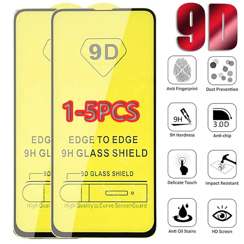 

1/2/3/4/5PCS 9D Full Cover Tempered Glass Screen Protector Protective Film for Iphone15 14 13 12 11 Pro Max X XR XSMAX 8 Plus SE