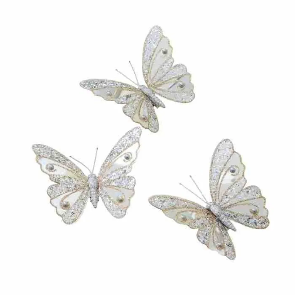 شبكة عيد الميلاد زهرة مزدوجة محاكاة بريق زينة عيد الميلاد رائعة الترتر الاصطناعي شجرة عيد الميلاد الديكور #4