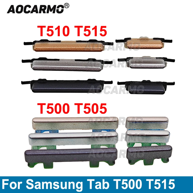 Aocarmo For Samsung GALAXY Tab A 10.1″ A7 10.4icnh T500 T505 T510 T515 Side keys Buttons Replacement Part