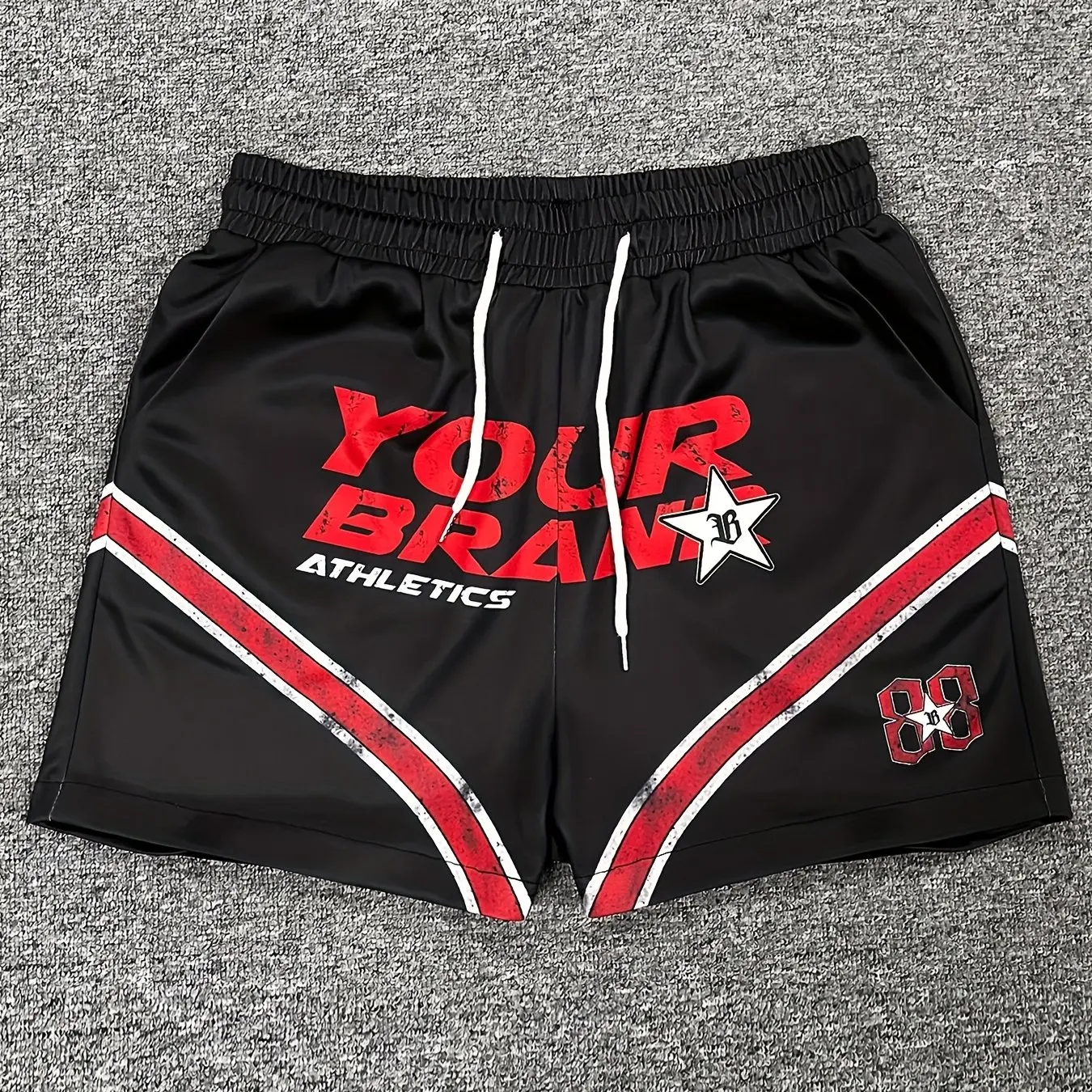 

2025 Summer American Loose Sports Basketball Pants Trendy Brand Hip-hop Thin Quick-drying Breathable Versatile Pants Men