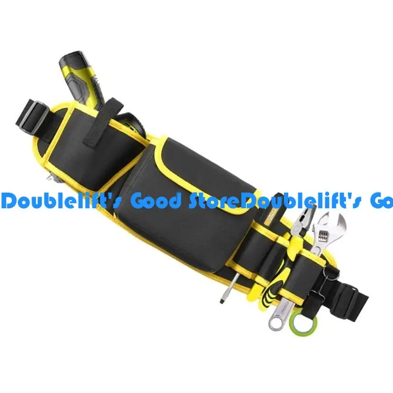

652F Tool Electrician Waist Belt Bags Oxford Cloth Work Aprons Craftworks Electrician Tool Maintenance Accessories
