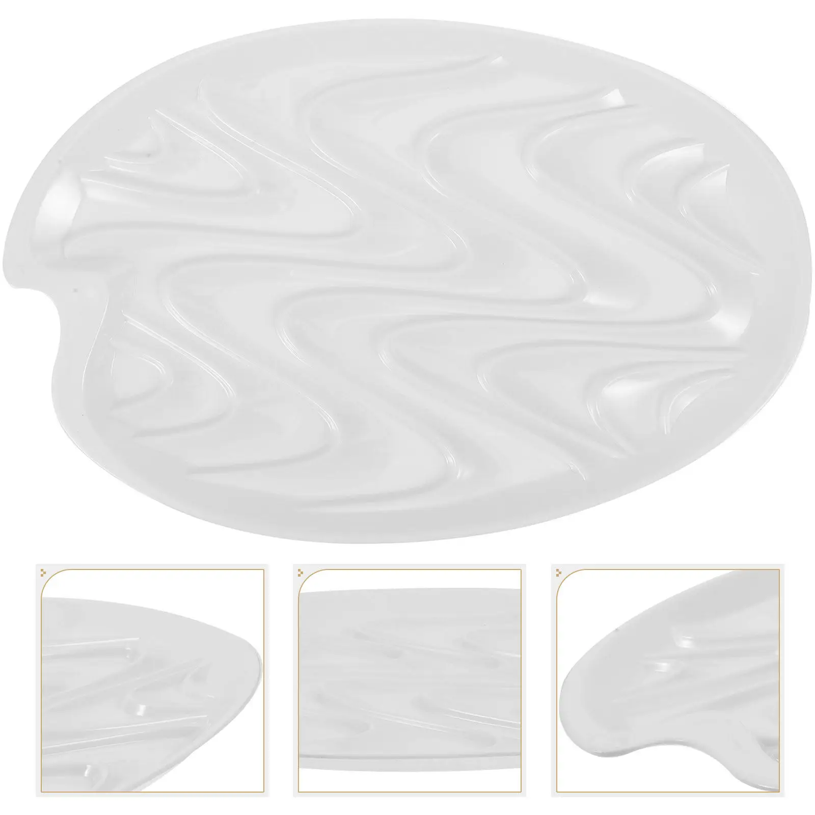Reusable Watercolor Palette Empty Color Mixing Tray for Watercolor Gouache Acrylic Oil Painting Portable Pigment Storage Tray