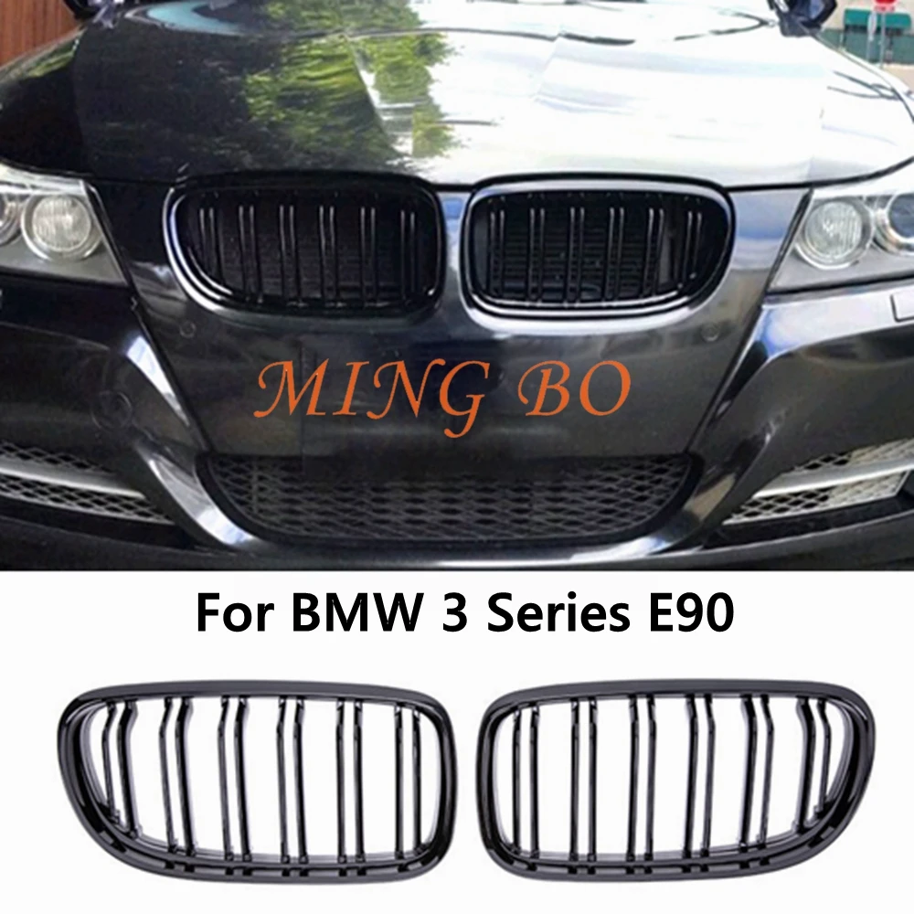 

For BMW 3 Series E90 2005 -2011 Car Styling New Look Car Grille Front Kidney Glossy 2 Line Double Slat For 3 Series E92 E93