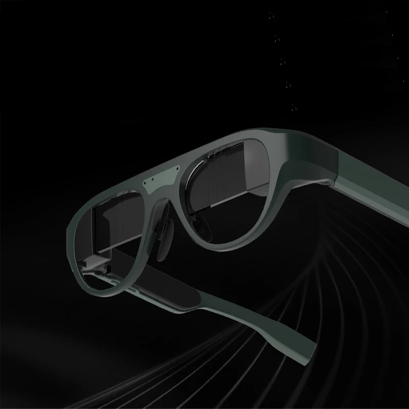 High Quality Certified 3D Polarized AR Glasses Smart Glasses Clear Vision VR Hearing-impaired Support Multi-Language