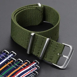 High Quality Nylon Watch Band for Seiko Strap for Casio Military Casual Watchband 16 18mm 20mm 22mm Army Sport Bracelet Replace