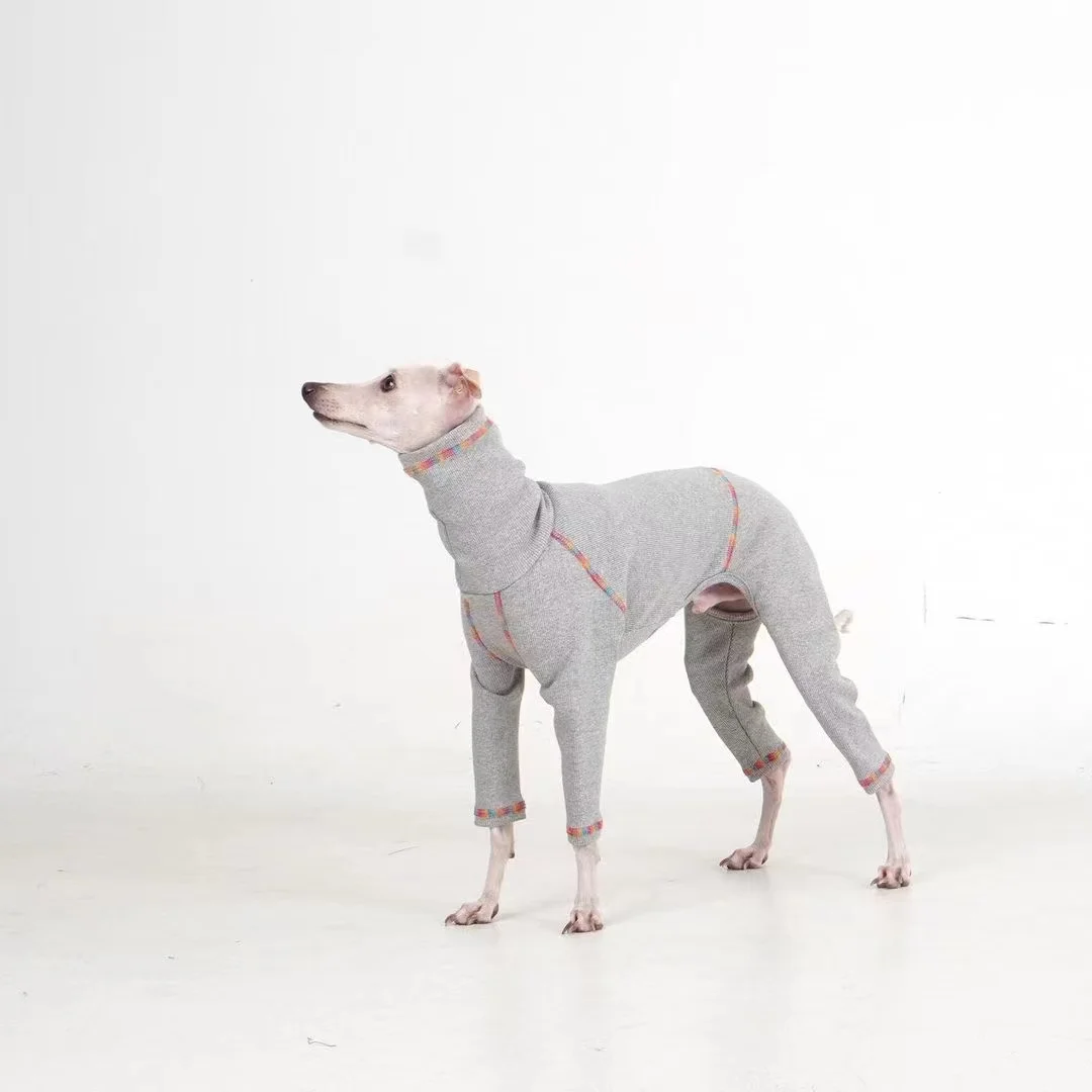 Whippet Comfortable Dog Cotton Coat Soft Turtle Collar Pullover Jumpsuit Italian Greyhound Bedlington Winter Dog Clothes