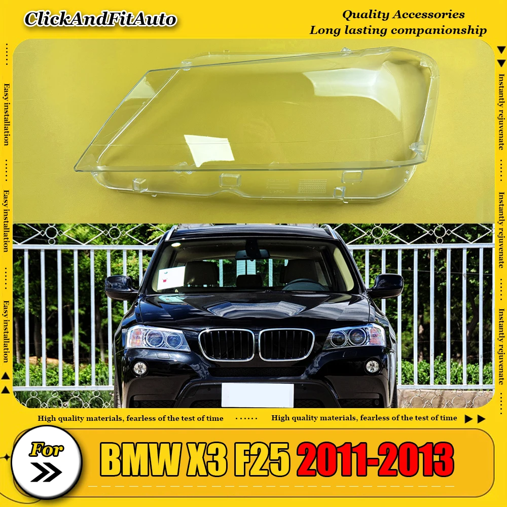 

Для BMW X3 F25 2011-2013 прозрачная крышка фары корпус абажура чехол из плексигласа замена оригинальных линз