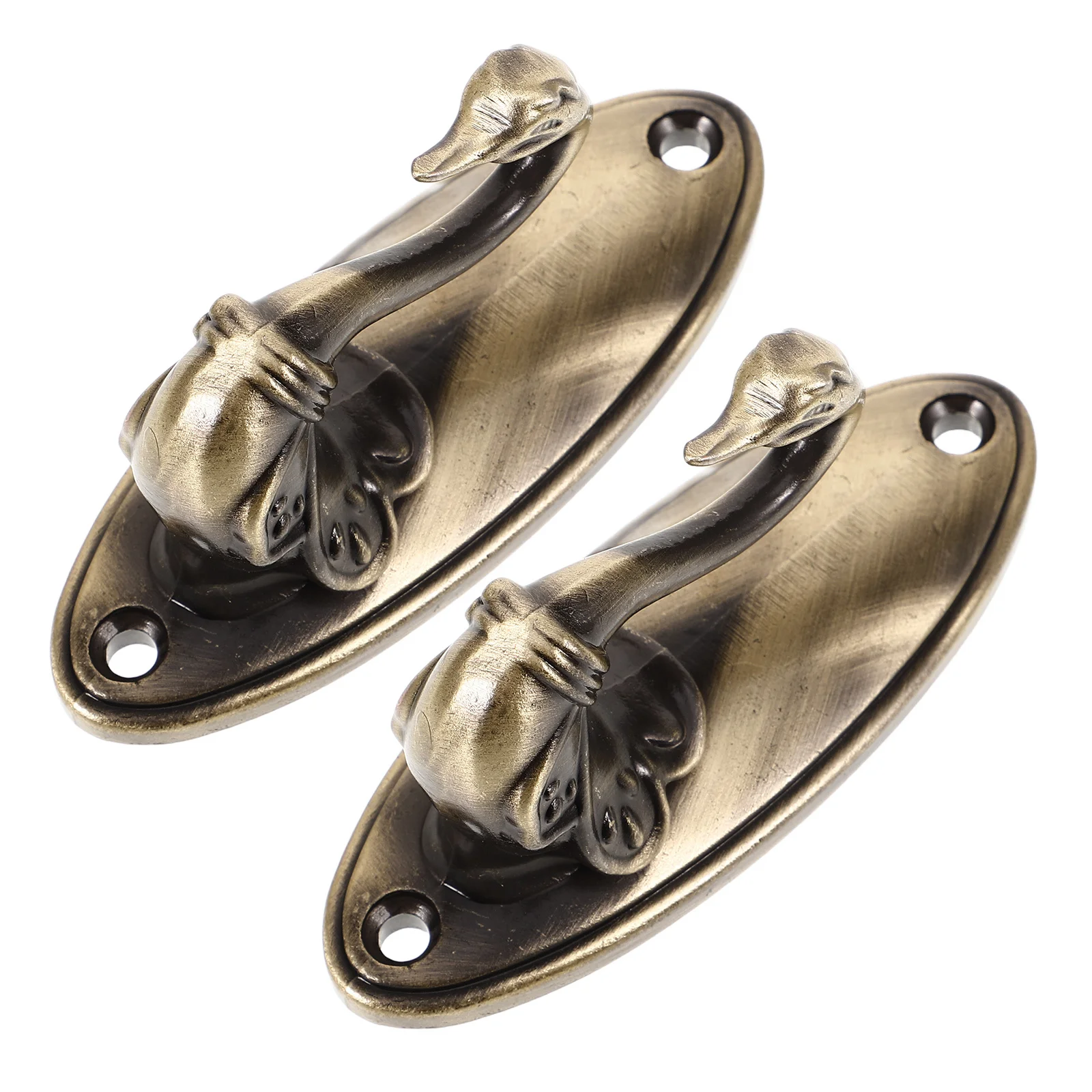 

Hooks Bronze Curtain Holdback 8.5*4Cm Zinc Alloy Vintage Drapery Holdbacks For Window Decor Rose Tieback