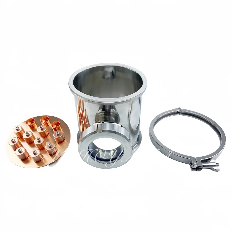 6inch OD167mm copper or ss304 sight glass union with copper/ss304 bubble plate set,tri clamp distillation column for home brew