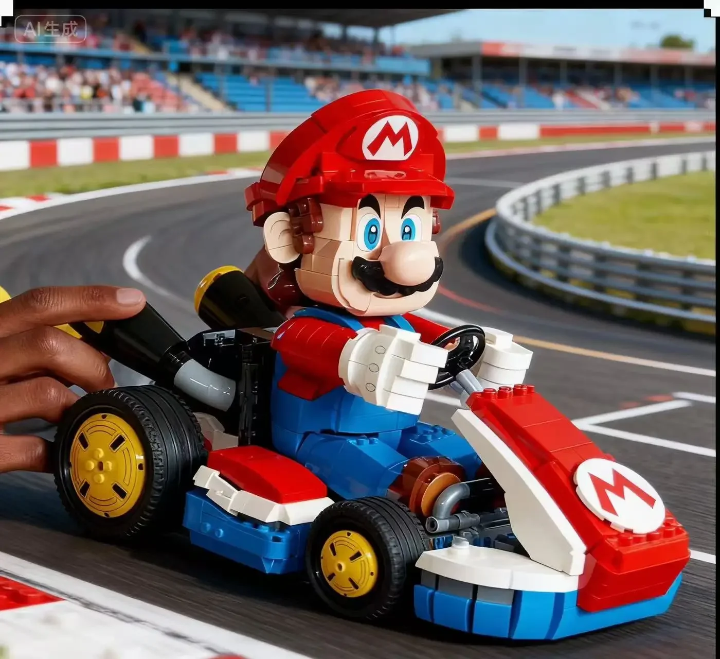 Miniso 2025 Nieuwe 1972 stks Racing Bouwstenen DIY Educatief Creatief Speelgoed Standaard Verjaardag Kerst Halloween Cadeaus Voor Kinderen