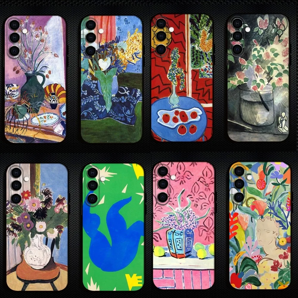 

Henri Matisse Art Painting Phone Case For Samsung Galaxy A73/A72/A71/A70/A53/A52/A51/Others Soft Black Shell