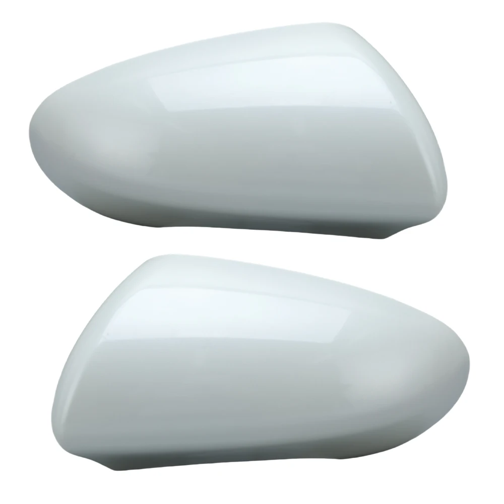 Side Rearview Mirror Cover Caps For Nissan Qashqai J10 2007-2014 Pearl White EU Version With Clips Side Mirror Cover Accessories