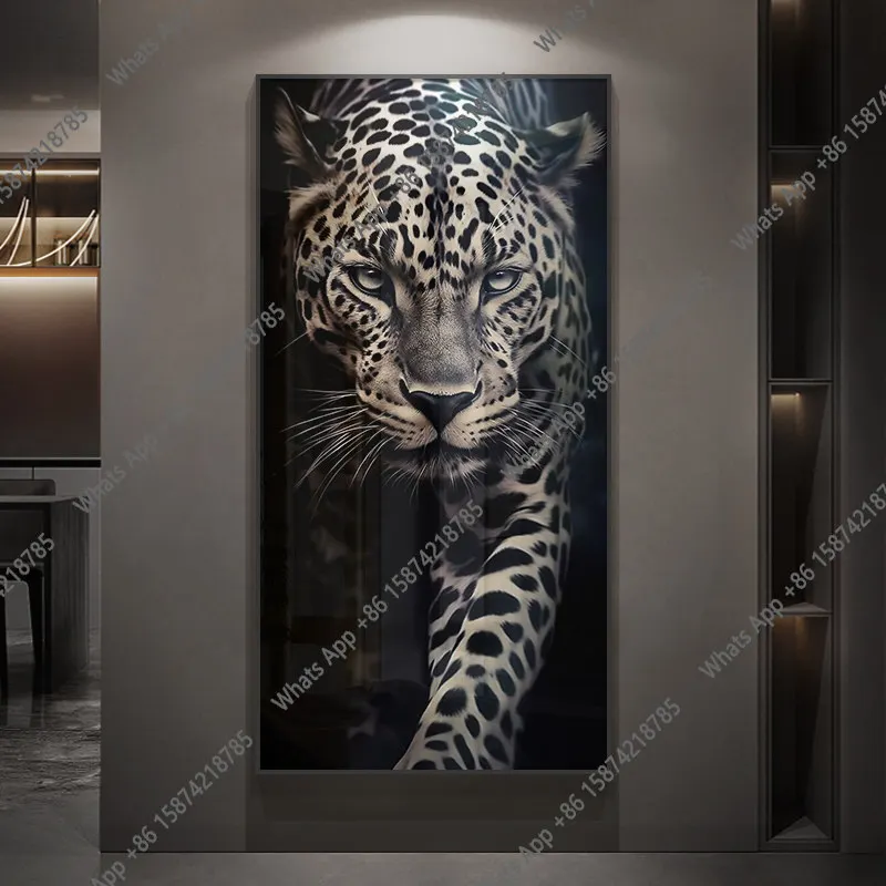 Light Luxury And High-end Entry Door, Entrance Decoration Painting, High-end Atmosphere Corridor, Murals At The End Of The Aisle