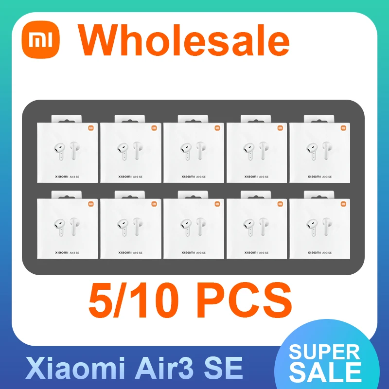 

5/10 PCS Wholesale Xiaomi Air3 SE Bluetooth Earphones Good Sound Quality Ture Wireless Headset Touch Control Long Battery Life