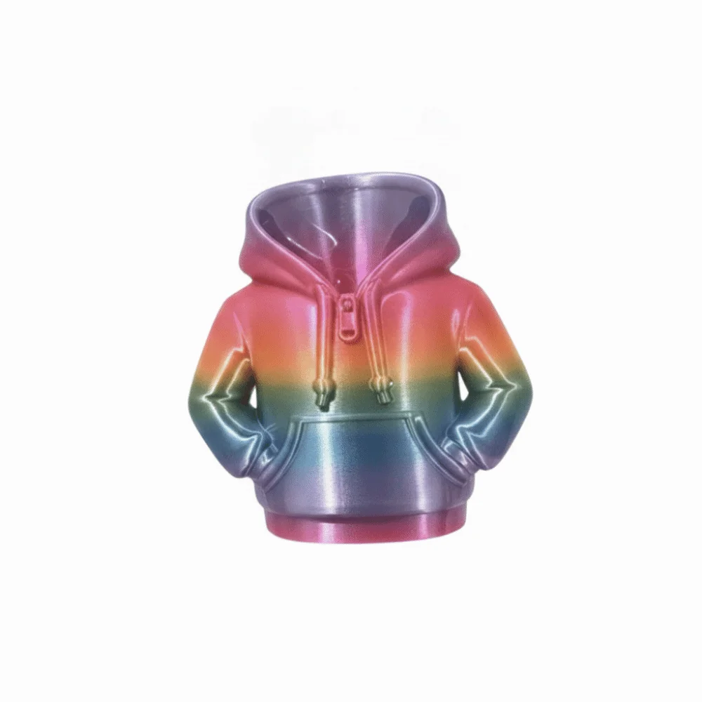 Container Hoodie Shape Pen Holder Creative 3D Printed Makeup Brush Pot Organizer Colorful Desk Storage Holder Gifts