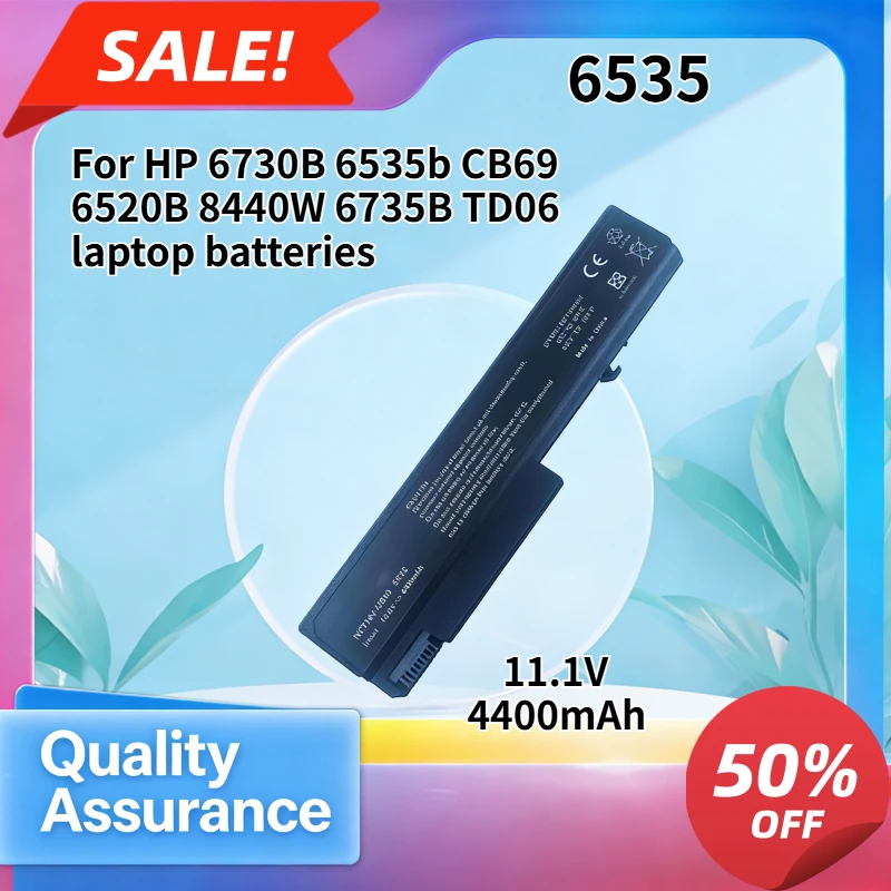 

10.8V 4400mAh 47.52Wh Replacement Notebook Battery For HP TD06 6730B 6735B 6535B 6520B 8440W CB69
