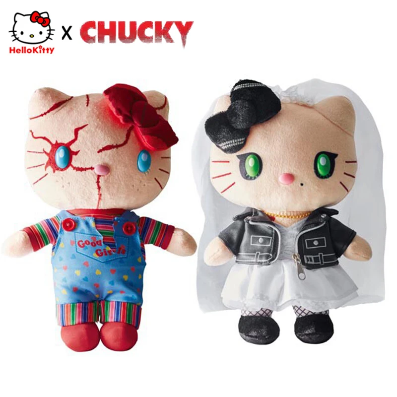 Kawaii Anime HelloKitty Chucky Tiffany Cartoon Plush Toy Dolls Kids Girls Christmas Birthday Gift