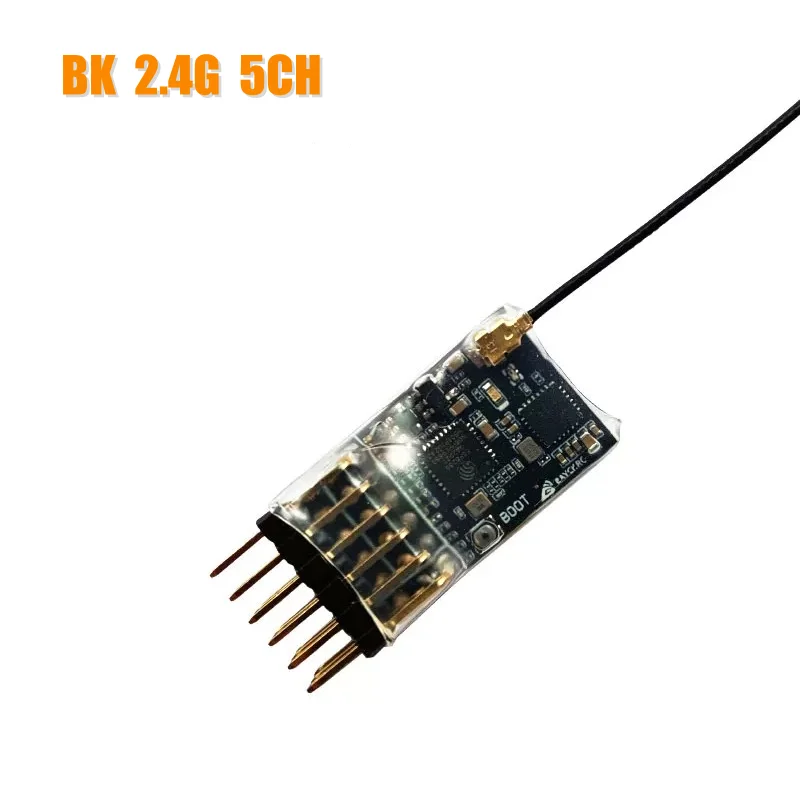 

ELRS 2.4Ghz 5CH PWM Receiver With 2.0dBi 2.4G Copper Pipe Antenna Support ELRS 3.0 PWM/CRSF Protocol for RC FPV Drone Fixed Wing