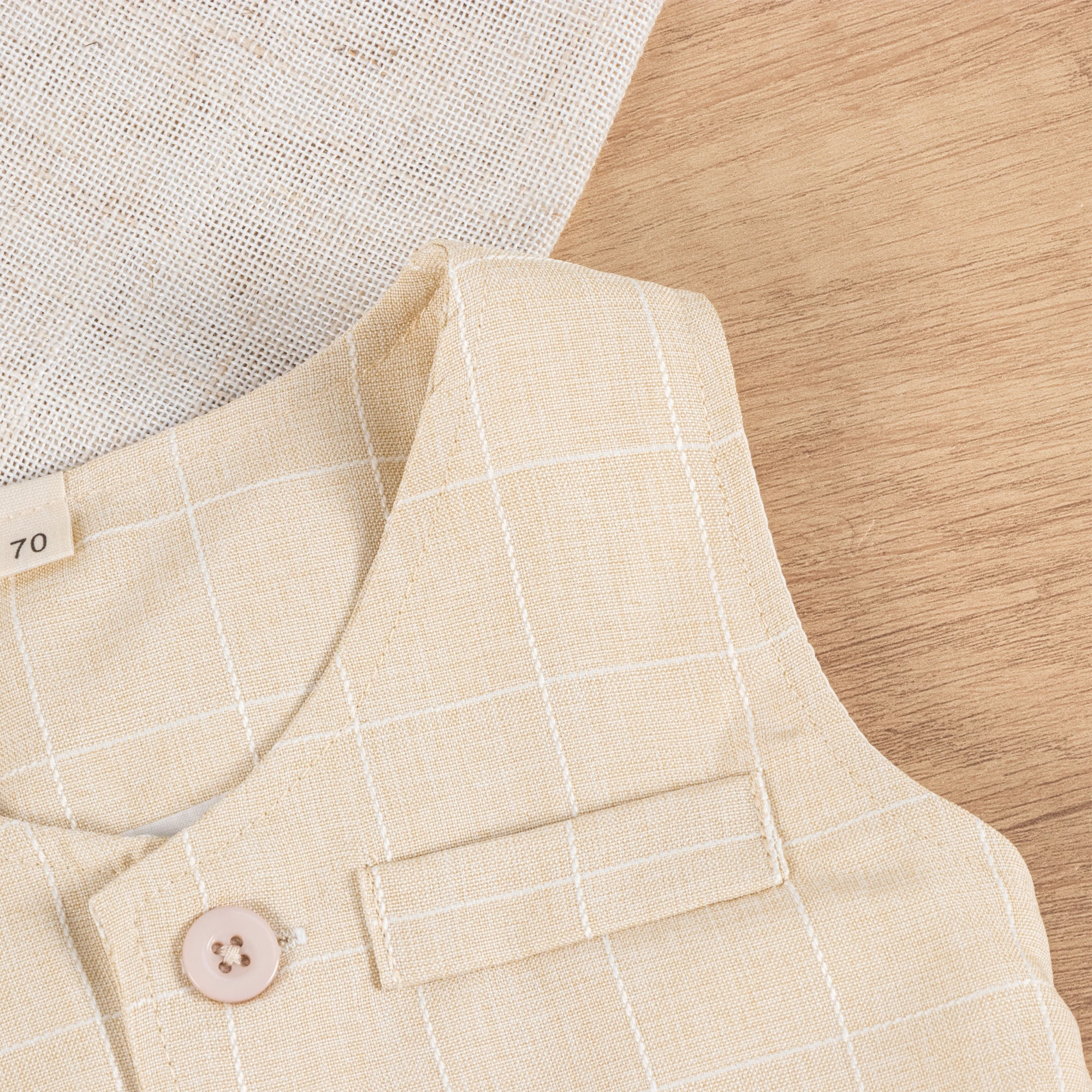 Jungen Gentleman Westenanzug 1-6 Jahre Kinder Geburtstag Frühling Herbst Kleidungsset Kleinkind Kariertes Formelles Hochzeitsoutfit – Detail 7