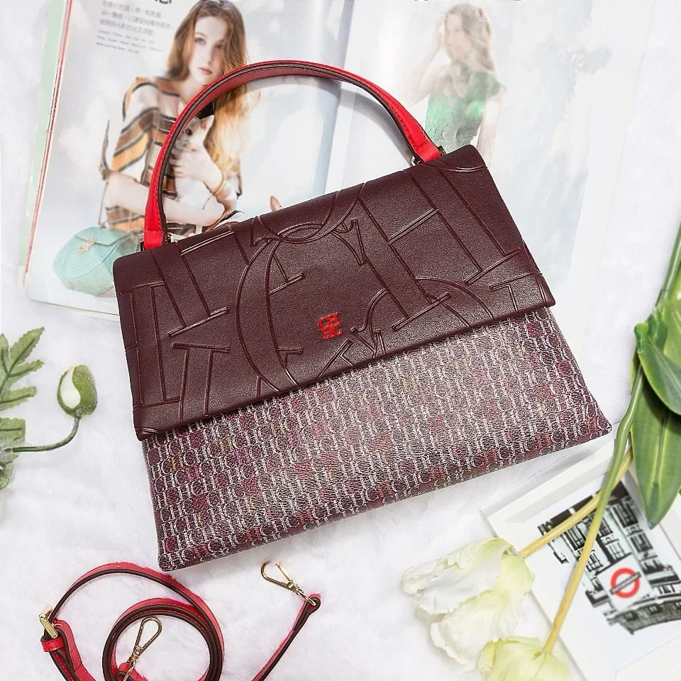 

Luxury Solid Color Crossbody Bag for Women with Elegant Leather and Trendy Letter Logo