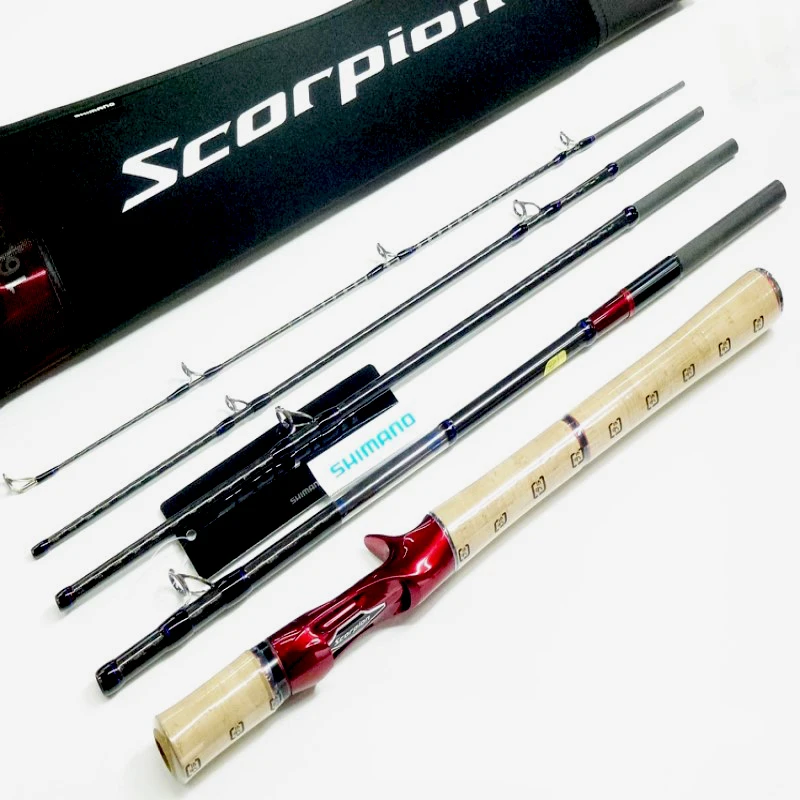 Shimano Scorpion Fishing Rod 5 Piece Spinning Casting Travel Rod Lightweight 110-140g