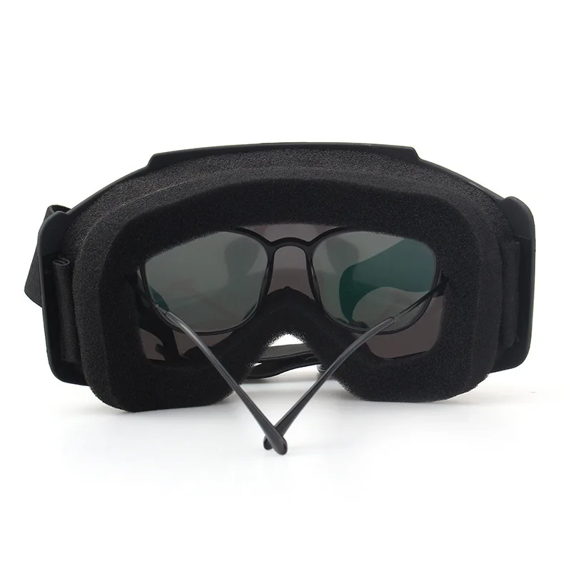Cycling face mask, integrated high-definition welding goggles, anti-fog, windproof, full-face reflective mask
