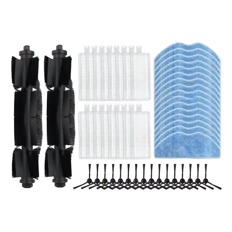 【adorn】pour-ezviz-re4-re4-plus-re5-re5-plus-–-lot-de-50-pieces-de-rechange-brosses-laterales-filtres-et-chiffons-pour-robot-aspirateur