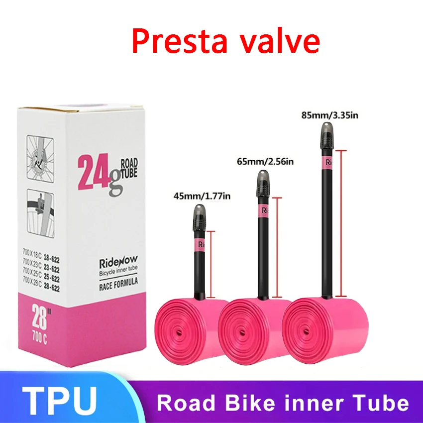 Ridenow 700C Ultralight Bicycle Inner 700x18 23 25 28 32 35 37 40 47C Road Bicycle Tire MTB Bike Camera 29x1.5 1.75 1.9 Pneu Aro view 3
