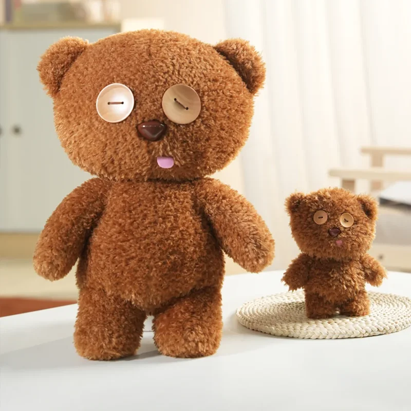 Urocza lalka Tim Brown Bear, torebka, plecak, poduszka, kolekcjonerski prezent, dekoracja na sofę, lalka bardzo duża 80 cm, dostępna od ręki.