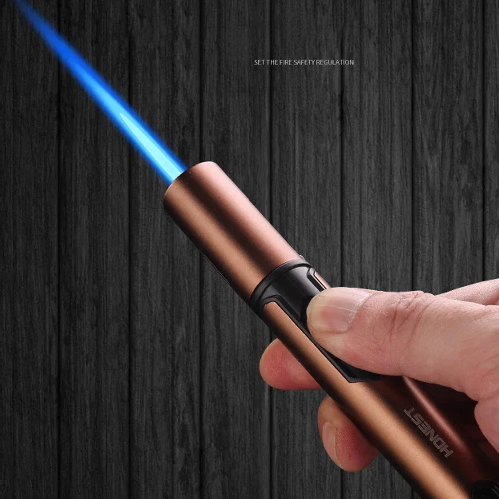 Hot HONEST Cigar Lighter Jet Flame Butane Torch Lighter Outdoor portability Kitchen BBQ Candle Ignition Tool Lighter Gift - Image 3