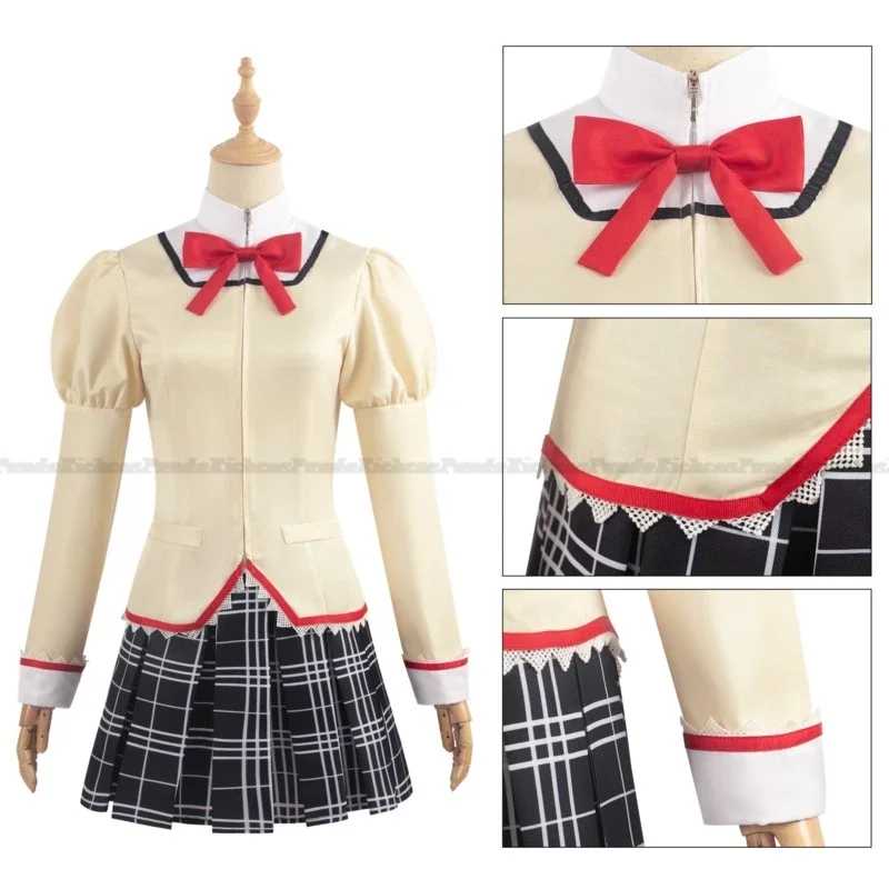 Anime Puella Magi Madoka Magica Kaname Madoka Akemi Homura Tomoe Mami Miki Sayaka Cosplay School Uniform Wig Women Halloween