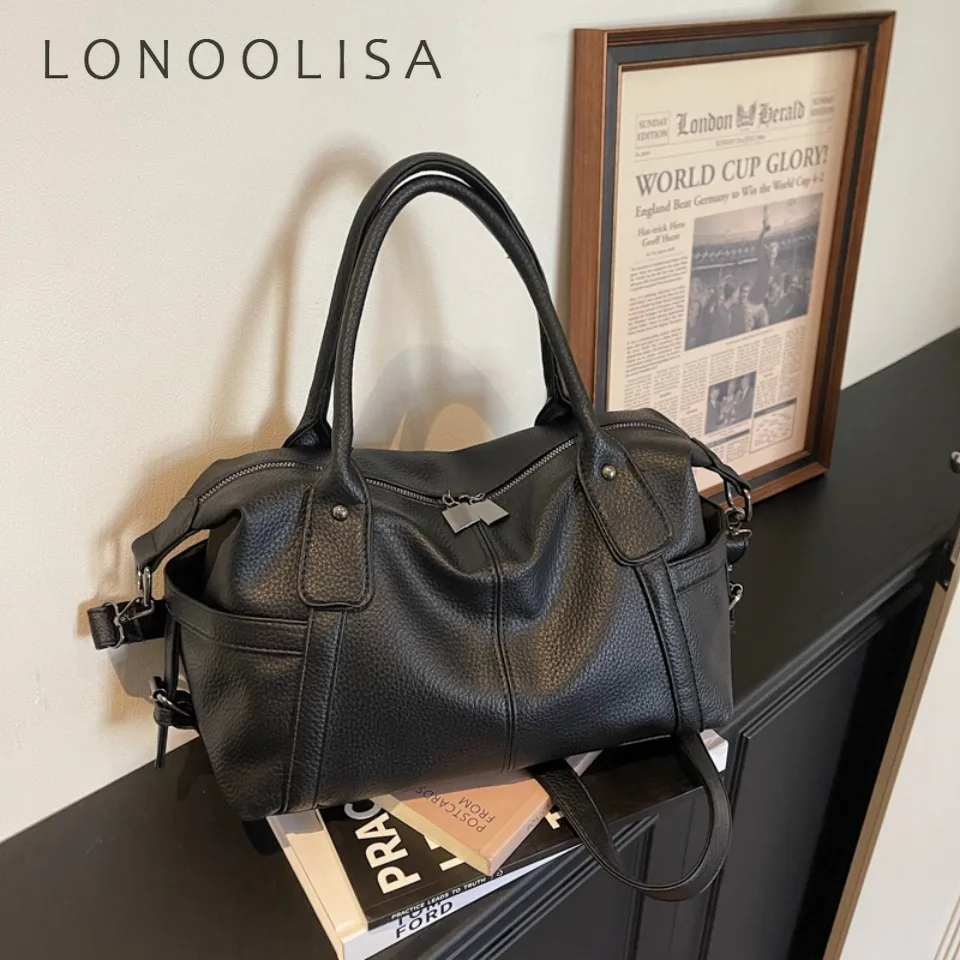 

Вместительные женские сумки через плечо, однотонные сумки-кроссбоди из качественной искусственной кожи, дамская дорожная сумка-тоут