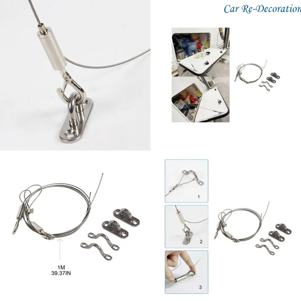 

R58D кабельный проволочный веревочный канат для люка RV Регулируемая длина коробка для хранения люка