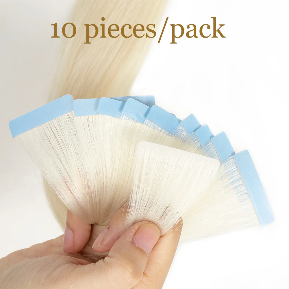 Invisible Tape in Extensions Human Hair For Salon PU Skin Weft Human Hair Extensions Injection Tape in Hair Extensions 10pc/pack