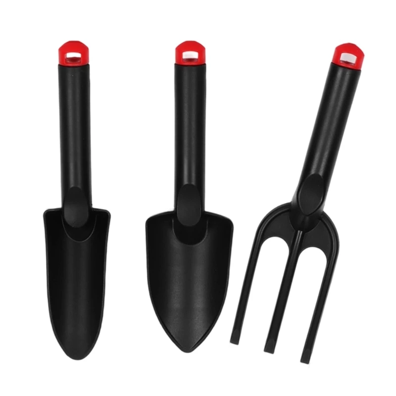 Q0KB لعبة كبيرة مستديرة البستنة Rake Toy مجموعة 3pcs على الشاطئ من أجل الأطفال الصيف