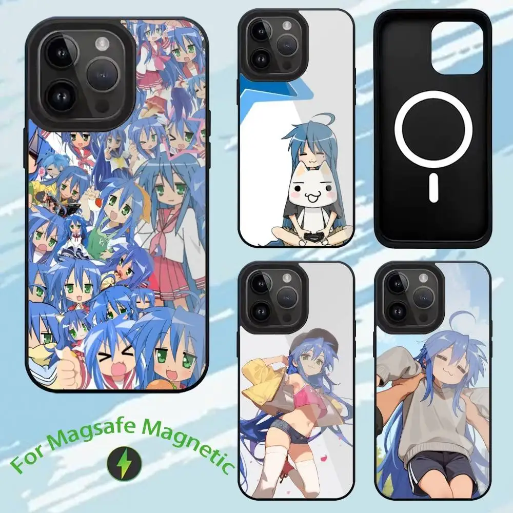 

Anime L-Lucky Star Konata Phone Case For iPhone17,16,15,14,13,12,11,Plus,Pro,Max For Magsafe Wireless Charging case