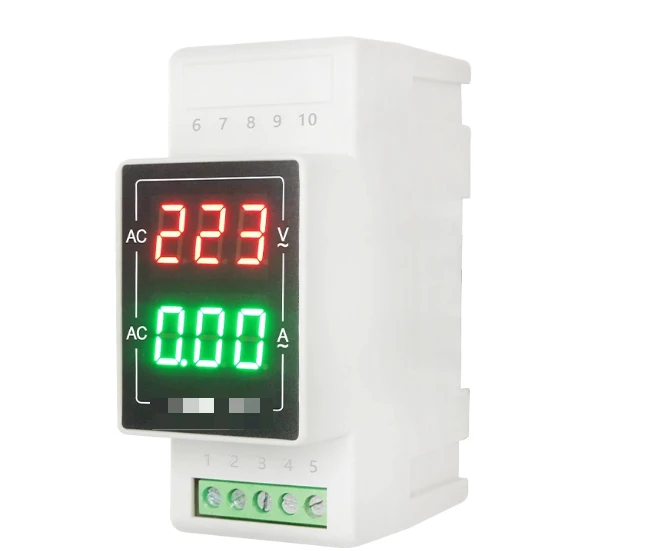 

YB103VA Rail-Mounted Digital Display AC Current ED Digital Meter AC380V Single Phase 220V Dual Display