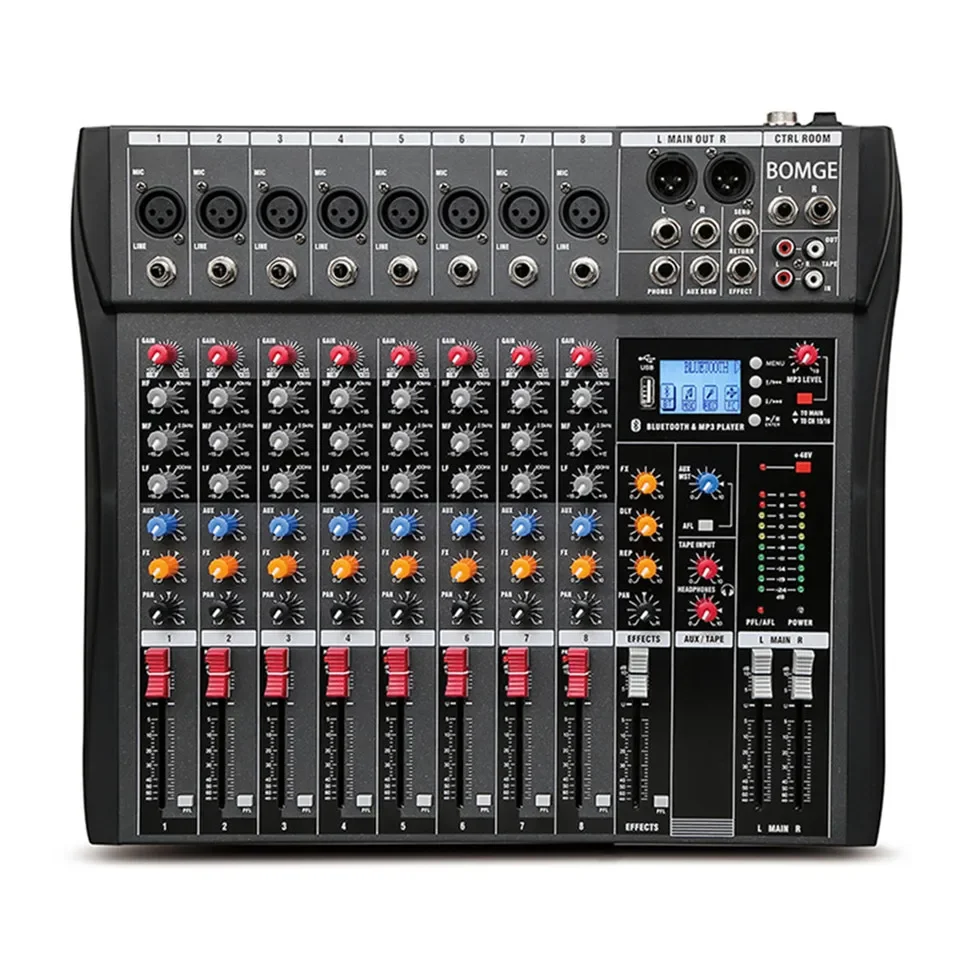 

BMG CT-80S lowest 8-channel Professional Price Usb Mp3 Player Sound Audio Mixer