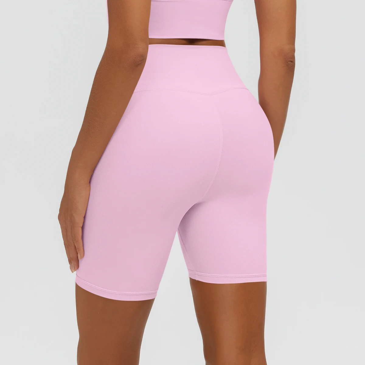 Damen Fitness Yoga Shorts Atmungsaktive Hüftformende Schnelltrocknende Sportshorts Sommer Gym Laufshorts mit Push-Up-Effekt für Frauen – Detail 38