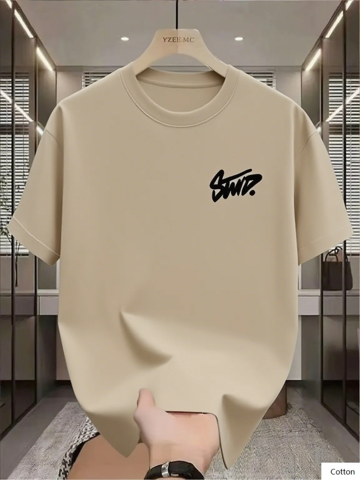 Casual Cotton T Shirt Emblazoned with The "Swp?" Logo A Versatile Piece for Your Everyday Collection. The "Swp?" Logo Print