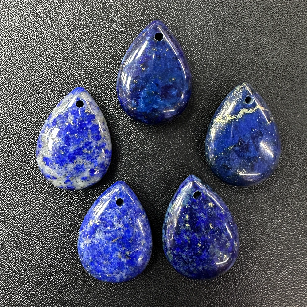 18X25MM Smooth Natural Lapis Water Drop Pendant