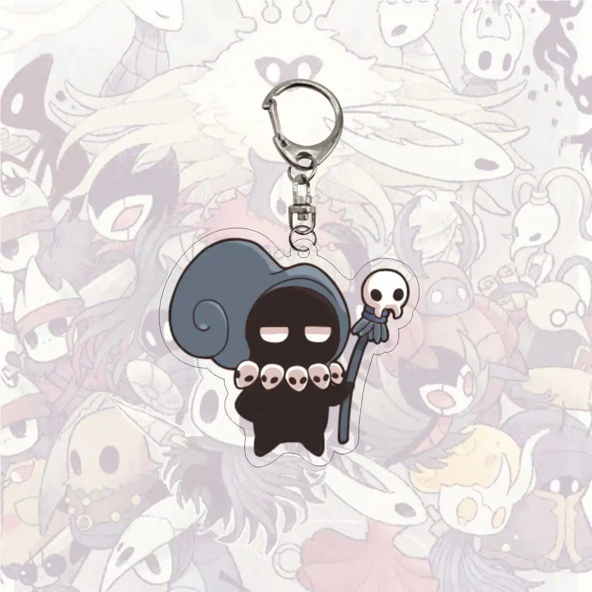 Hollow Knight Game Cosplay Keychain Octopus Cartoon Figures Acrylic Pendant Key Chain Bag Charm Accessories Gift for Wholesale