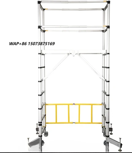 SOYOUNG 3M Aluminum Telescopic Ladder Industrial Style Folding Step Ladder with Insulation for Home & Apartment Use
