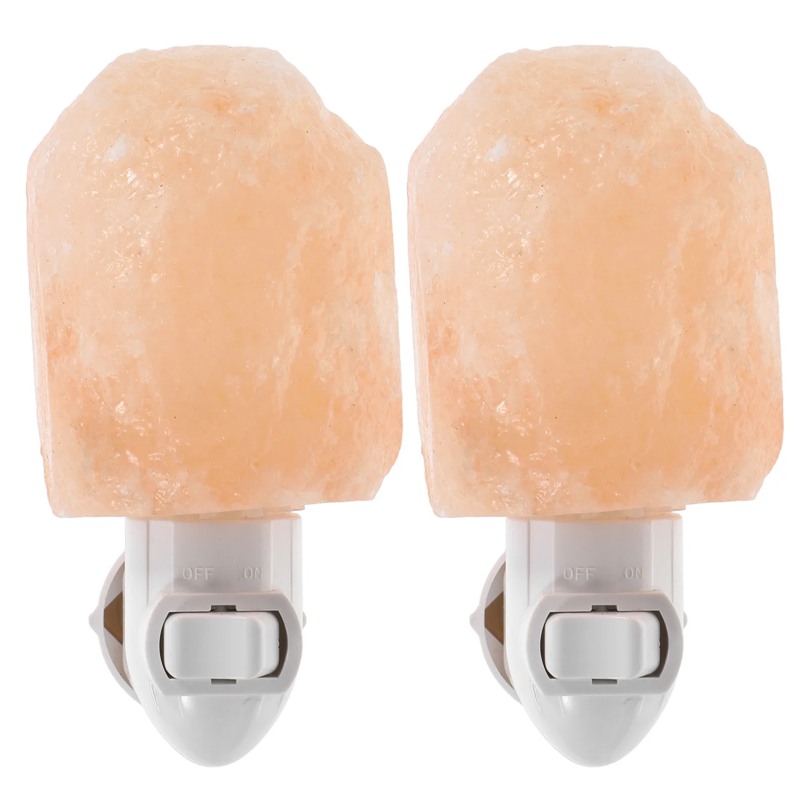 

2Pcs Night Lights Wall Lamps Plug in Decorative Salt Night Light Soft Glow for Kids Bedroom Bathroom Small Wall Lights Plug in