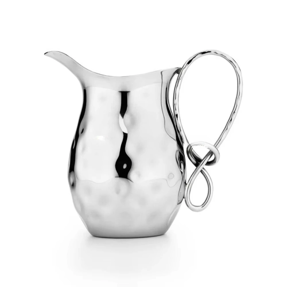 Clear glass made of aluminum cast gold plated floral base and handle Fancy wine jug bar supplies